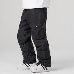 Pantalones de nieve de mezclilla con aislamiento SnowGuard para hombre