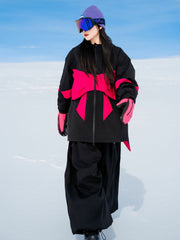 Damen Overski Retro Outdoor Wasserdicht Warm Loose Snowboardanzüge 