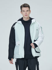 Arctic Queen Divided Sky Colorblock-Schneejacke für Herren 