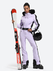 Over Ski Women's Faux Fur One Piece Ski Suit