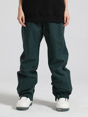 Pantalones de esquí reflectantes con bloques de color para hombre de Gsou Snow