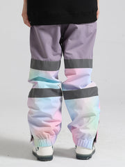 Pantalones de esquí reflectantes con bloques de color sueltos para hombre de Gsou Snow