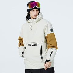 Chaqueta anorak con media cremallera SnowCrest FrostTrek para hombre