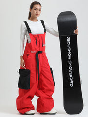 Gsou Snow Alpine Freestyle Extra-Baggy Snow-Latzhose für Damen