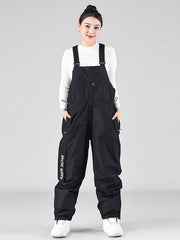 Pantalones de snowboard con petos Winter Slope Shredding para mujer