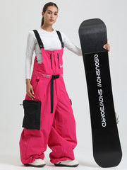 Gsou Snow Alpine Freestyle Extra-Baggy Snow-Latzhose für Damen