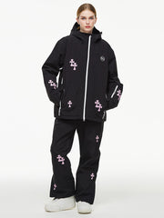 Damen Arctic Queen Schneeflocken-Prinzessin-Fantasie-Schneeanzug mit Overall-Lätzchen