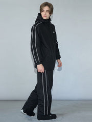 Men's Dook Snow Track Stripe Snowboard Jacket & Pants Snowsuit