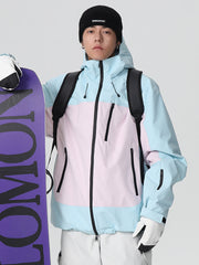 Women's Searipe Retro Vibe Color Block Baggy Snow Jacket