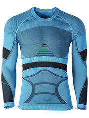 Gsou Snow herren Winter Blau Ski Thermo-Unterwäsche Set Schnell Trocknend