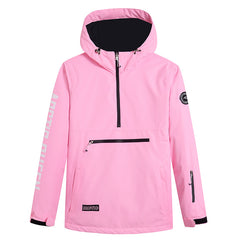 Chaqueta de nieve anorak con media cremallera Mountain Challenger para mujer