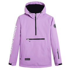 Chaqueta de nieve anorak con media cremallera Mountain Challenger para mujer