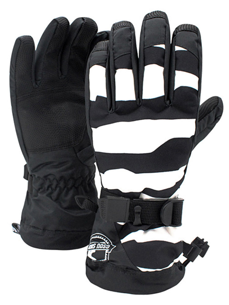 Gsou Snow Damen Skihandschuhe, warm, wasserdicht, für den Winter, Outdoor, Schnee, Snowboard, sportliche Handschuhe