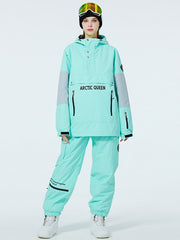 Trajes de nieve anorak con media cremallera SnowCrest FrostTrek para hombre