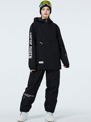 WinterPeak SnowGuard Anorak-Schneeanzüge mit halbem Reißverschluss für Damen