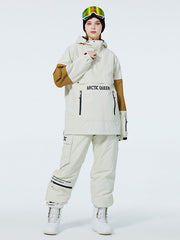 Trajes de nieve anorak con media cremallera SnowCrest FrostTrek para hombre