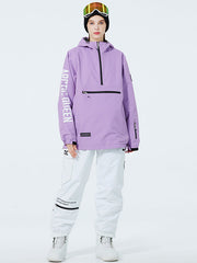 Trajes de nieve anorak con media cremallera SnowGuard de WinterPeak para mujer