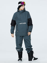 Trajes de nieve anorak con media cremallera SnowCrest FrostTrek para hombre