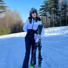 Traje de esquí de una pieza de piel sintética para mujer de Gsou Snow 