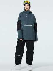 Trajes de nieve anorak con media cremallera SnowCrest FrostTrek para hombre