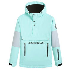 Chaqueta de nieve anorak con media cremallera Mountain Challenger para mujer