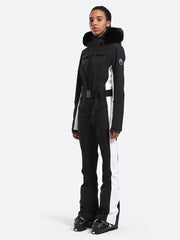 Over Ski Women's Classic Faux Fur One Piece Ski Suit