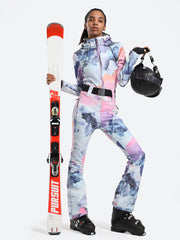 Over Ski Women's Classic One Piece Ski Suit With Hood