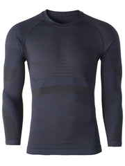 Gsou Snow Herren Winter Grau Ski Thermo Unterwäsche Set Feuchtigkeitstransport Schnelltrocknend