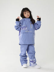 Chaqueta y pantalones de nieve cargo con diseño floral Air Pose para niños