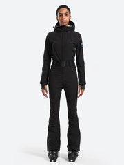 Over Ski Women's Classic One Piece Ski Suit With Hood