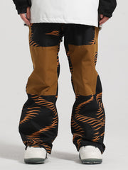 Gsou Snow Damen Skihose mit mehrfarbigen Streifen