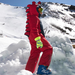 Trajes de nieve de una pieza unisex para niños, impermeables y aptos para animales en invierno 