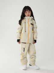 Air Pose Mountain Breaker Stripe Cargo-Schneejacke und -hose für Kinder