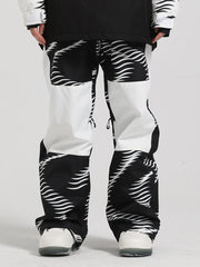 Gsou Snow Damen Skihose mit mehrfarbigen Streifen