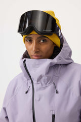 Women's Black Face Vented Multi-pocket Fully Waterproof Snow Jacket