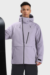 Chaqueta de nieve impermeable y con múltiples bolsillos y ventilación para hombre, de color verde militar