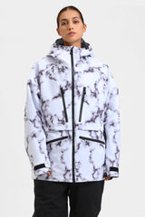 Chaqueta de nieve aislante impermeable multifuncional para mujer de Off White