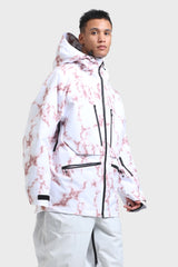 Chaqueta de nieve aislante impermeable multifuncional para hombre de Off White