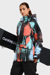 Chaqueta de nieve aislante impermeable multifuncional para mujer de Off White