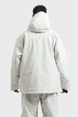 Men's Light Grey Multifunctional Waterproof Insulated Snow Jacket