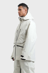 Men's Marble Pattern Multifunctional Waterproof Insulated Snow Jacket