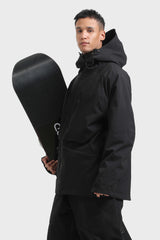 Men's Light Grey Multifunctional Waterproof Insulated Snow Jacket