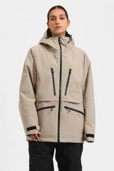 Chaqueta de nieve aislante impermeable multifuncional para mujer de Off White