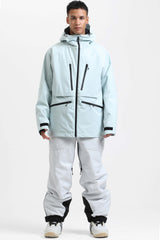 Chaqueta de nieve aislante impermeable multifuncional para hombre de Off White