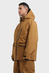 Chaqueta de nieve aislante impermeable multifuncional con camuflaje para hombre