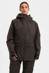 Women's Rose Multifunctional Waterproof Insulated Snow Jacket