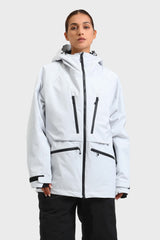 Chaqueta de nieve aislante impermeable multifuncional para mujer de Off White