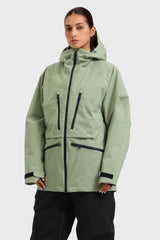 Chaqueta de nieve aislante impermeable multifuncional para mujer de Off White