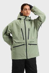 Chaqueta de nieve aislante impermeable multifuncional para mujer de Off White