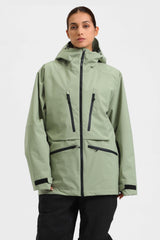 Chaqueta de nieve aislante impermeable multifuncional para mujer de Off White